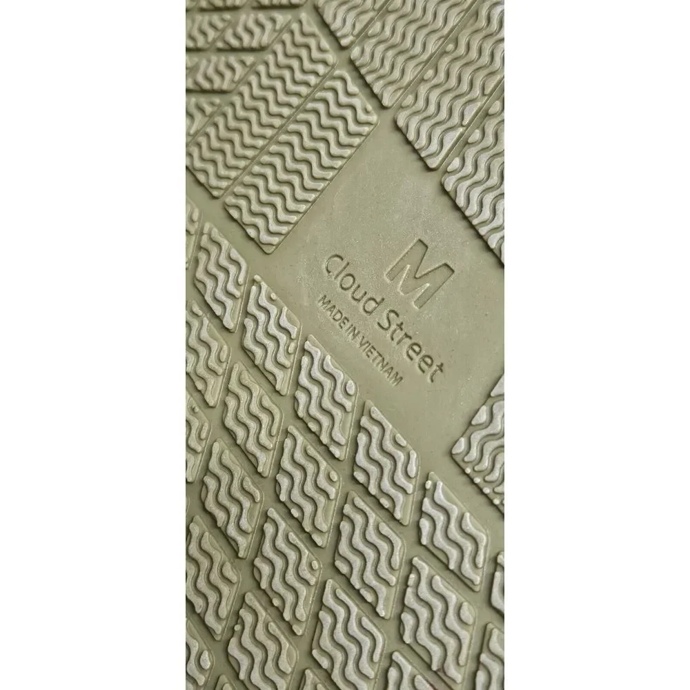 Cloud Street Men Stylish Waterproof Lined Rubber Galosh/Overshoe Olive Sz M wide